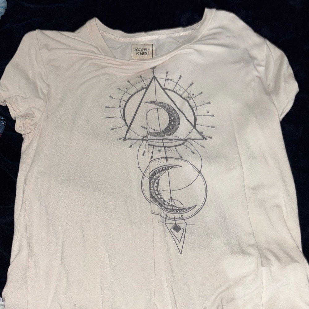 Mystic Moon Cream Tee